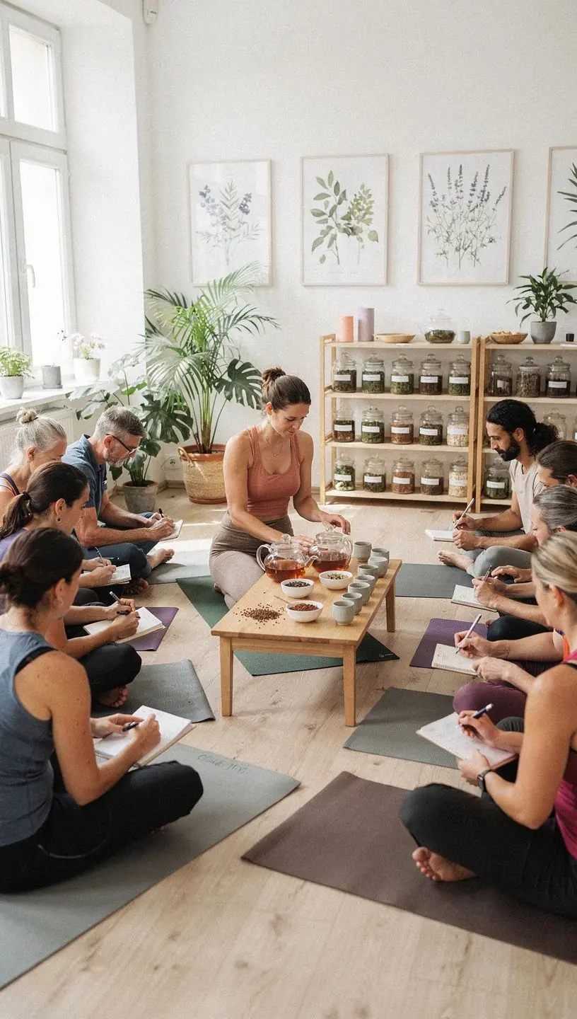Tealevelek és sárgarépa magok színes keveréke.