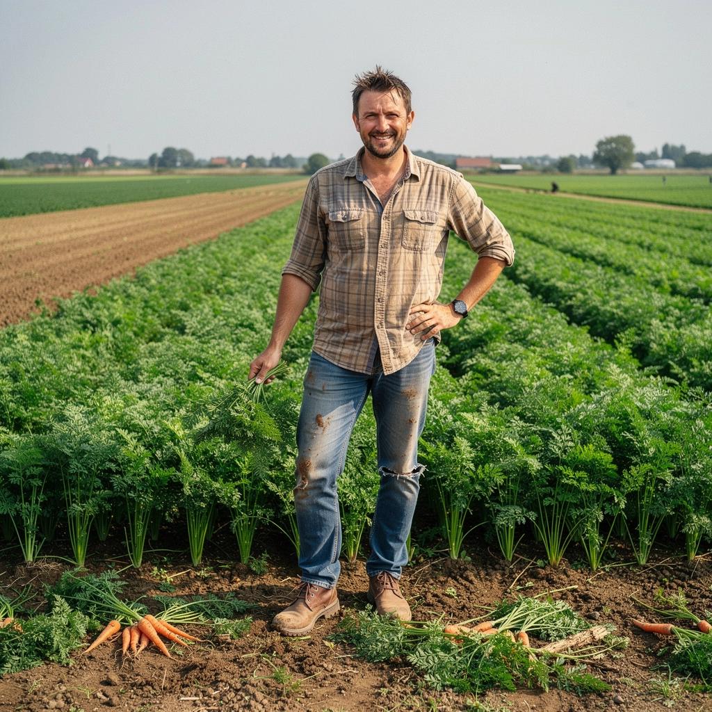 Sárgarépa mag tea gőzölgő csészében, körülötte friss zöldségek.