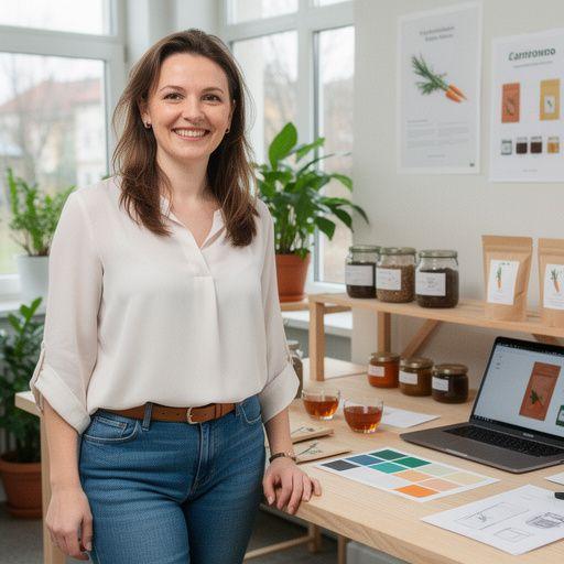 Sárgarépa tea öntete, amely színes és ízletes gyógynövényekkel van díszítve.